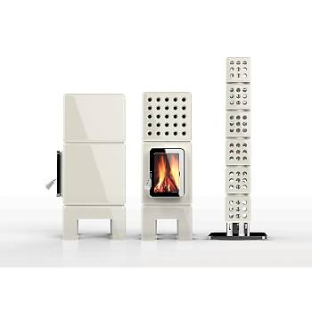 Thermo Stack Kalorifer Sistemli Seramik Odun Sobas