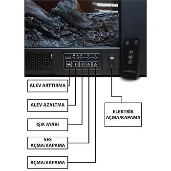80 cm Elektrikli mine Metal ereve (Isl, Ses Efektli)