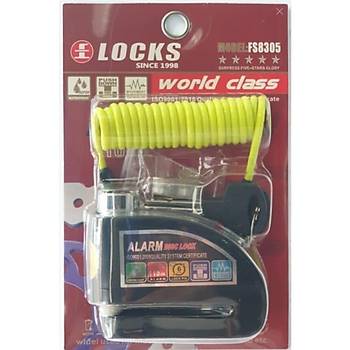 World Class Locks 110 Db Siyah Alarml Disk Kilidi
