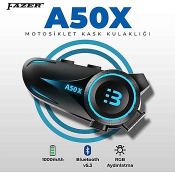 Fazer A50x Kask Bluetooth Kulaklk Mikrofon Seti - nterkom