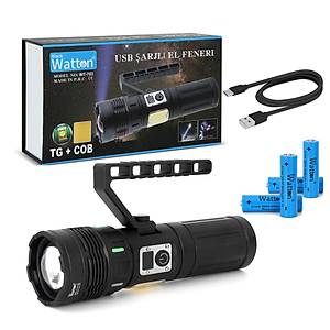 15.000 L�MEN TG+COB LED �ARJLI EL FENER� WATTON WT-703
