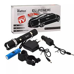 Zoomlu �arjl�  EL Feneri En Uygun Fiyata Watton Wt-038
