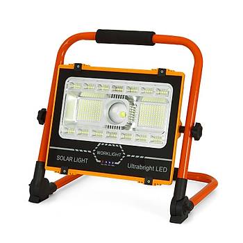 Watton WT-734 P70 LED Solar Panel �arjl� Ta��nabilir Projekt�r (176 SMD + Yan LED)