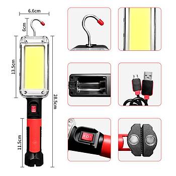 Usb �arjl� Oto Tamirci �al��ma Lambas� Watton Wt-733