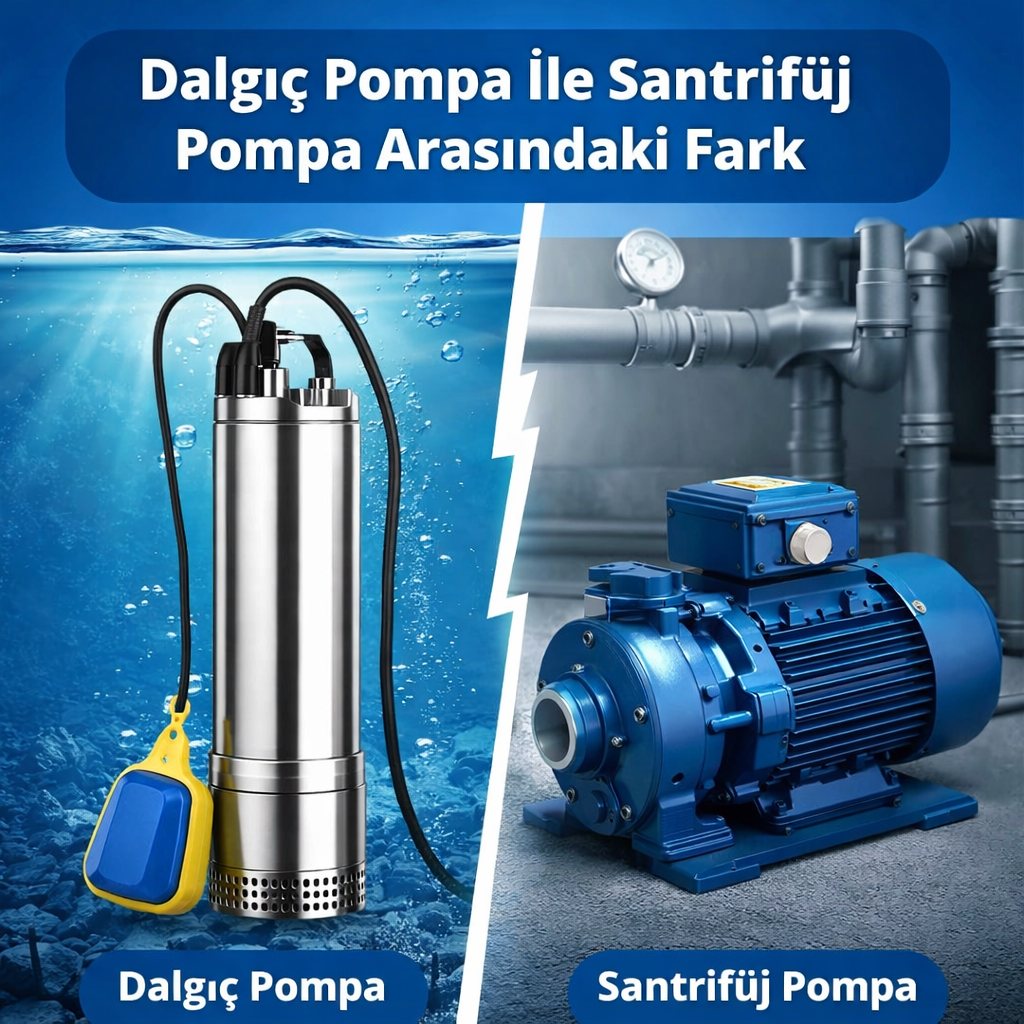 Dalg�� Pompa ile Santrif�j Pompa Aras�ndaki Fark