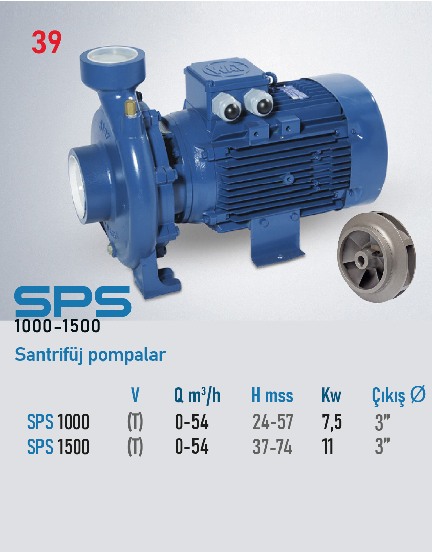 STAR POMPA SPS 1500 T Santrifüj Pompa