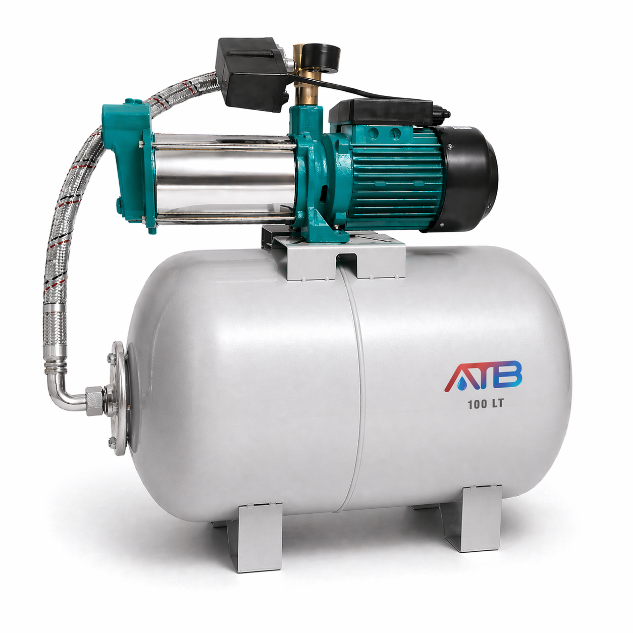 YMDH-3000 3 HP Yatay Hidrofor | 220V Monofaze | 100 LT Tank