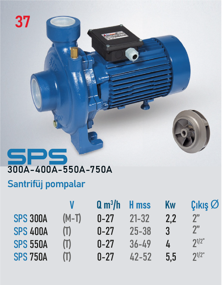 STAR POMPA SPS 400A T Santrifüj Pompa