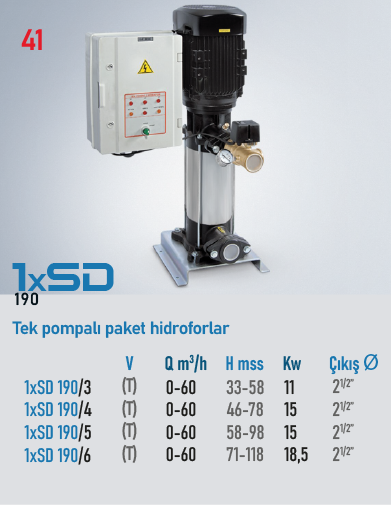 STAR POMPA 1xSD 190/3 T Hidrofor