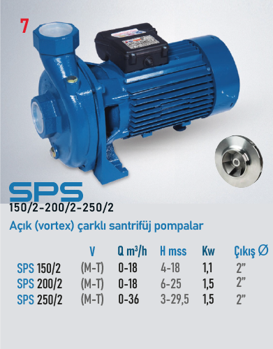 STAR POMPA SPS 200/2 M Santrifüj Pompa