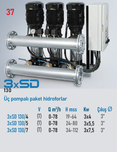 STAR POMPA 3xSD 130/4 Hidrofor