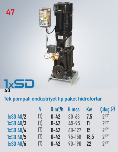 STAR POMPA 1xSD 40/6 T Hidrofor