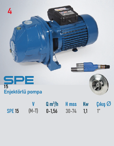 STAR POMPA SPE 15 M Santrifüj Pompa