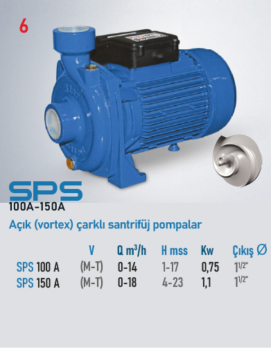 STAR POMPA SPS 100A T Santrifüj Pompa