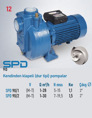 STAR POMPA SPD 90/2 M Santrifüj Pompa