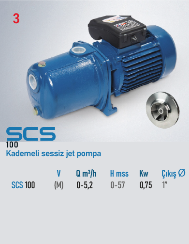 STAR POMPA SCS 100 M Santrifüj Pompa