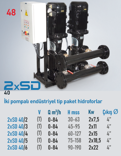 STAR POMPA 2xSD 40/3 T Hidrofor