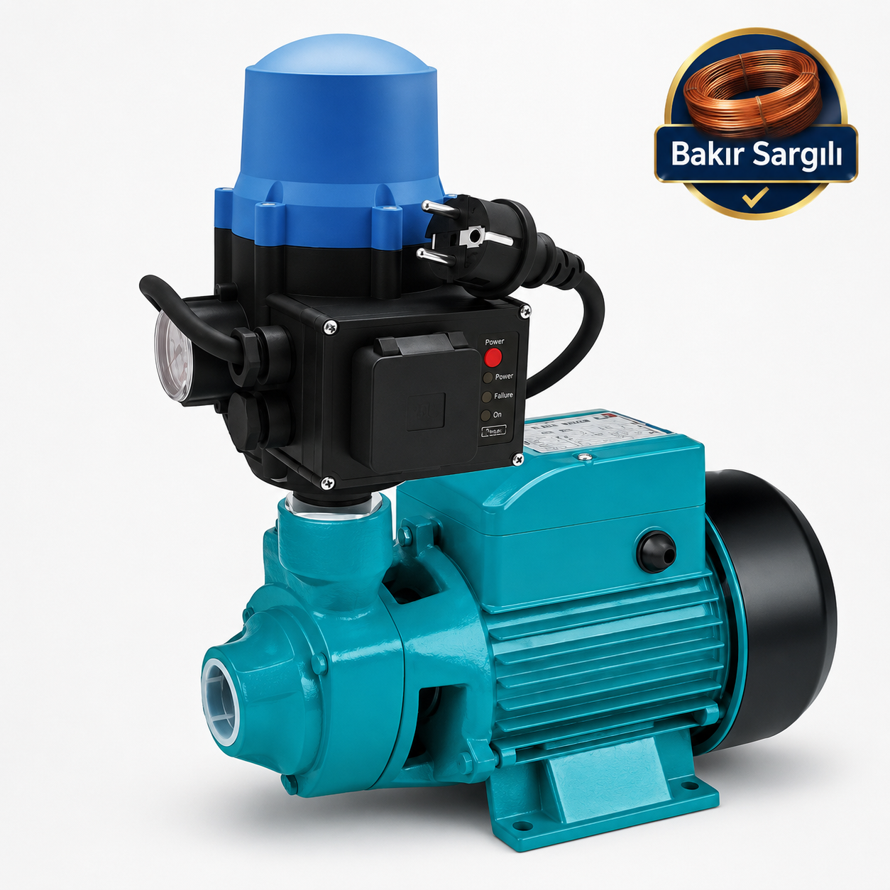 ELİT QB 80 Hidromatlı Mini Hidrofor 1 HP  220V Ev Tipi Basınç Artırıcı ( Bakır Sargılı )