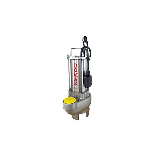 DOMAK ASM1025 B5 3HP 220 V MONOFAZE PASLANMAZ ÇELİK GÖVDELİ BIÇAKLI ATIK SU DALGIÇ POMPA