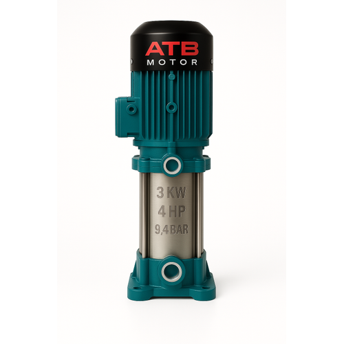 ATB DMHF880M 3.0 kW (4 HP) Dik Milli ok Kademeli Hidrofor Pompas | 94 Metre | 380 V Trifaze