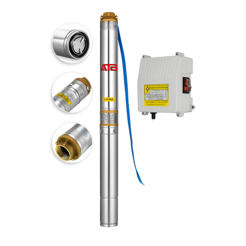 ATB 4sdm4/14   Derinkuyu Dalg Pompa 1.1 KW 1.5 Hp 220 V ( 100 Metreye Kadar eker)