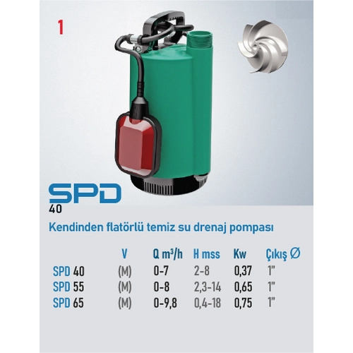 STAR POMPA SPD 40 M Dalg�� Pompa