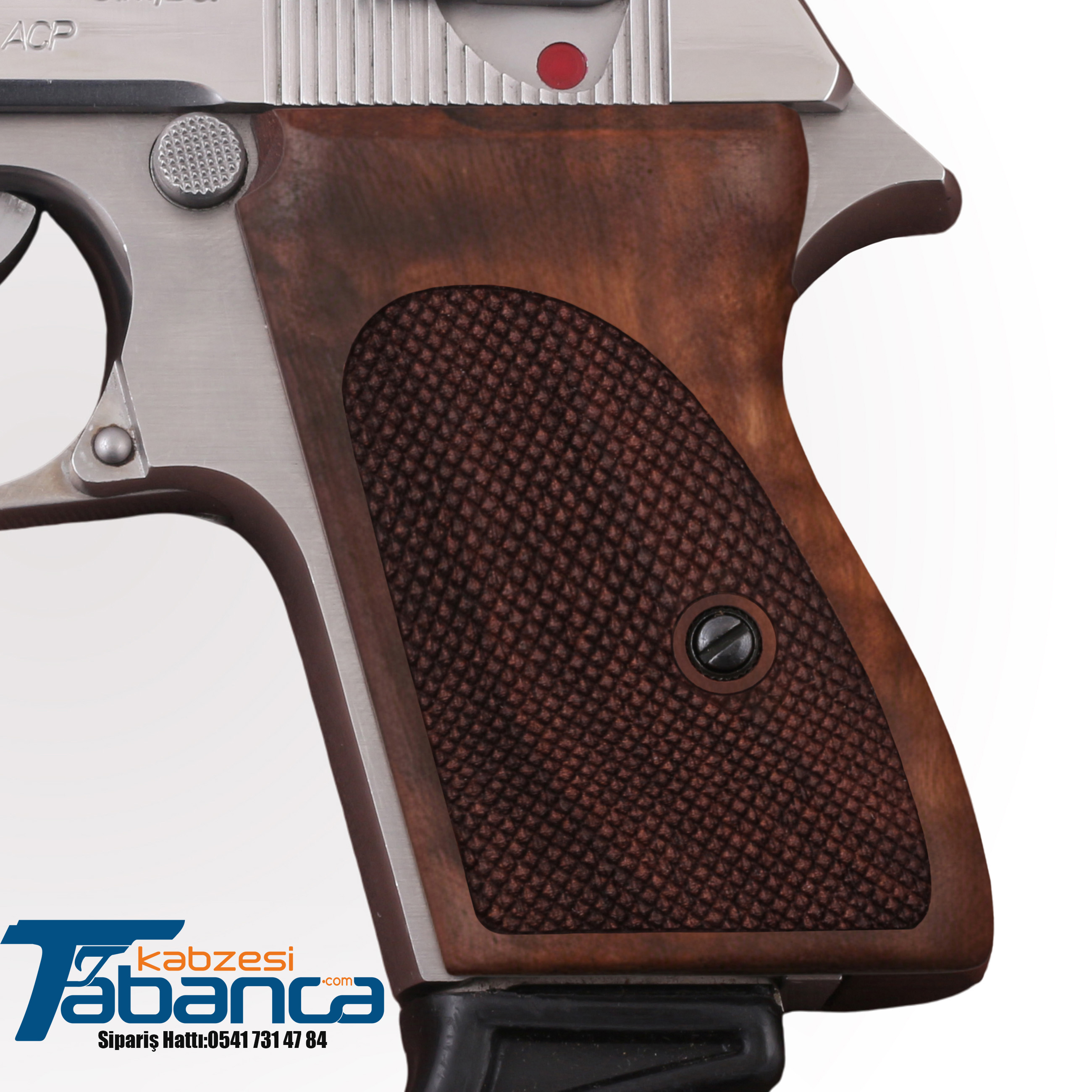 Walther PPK Uyumlu Ceviz Ağacı Kabzesi