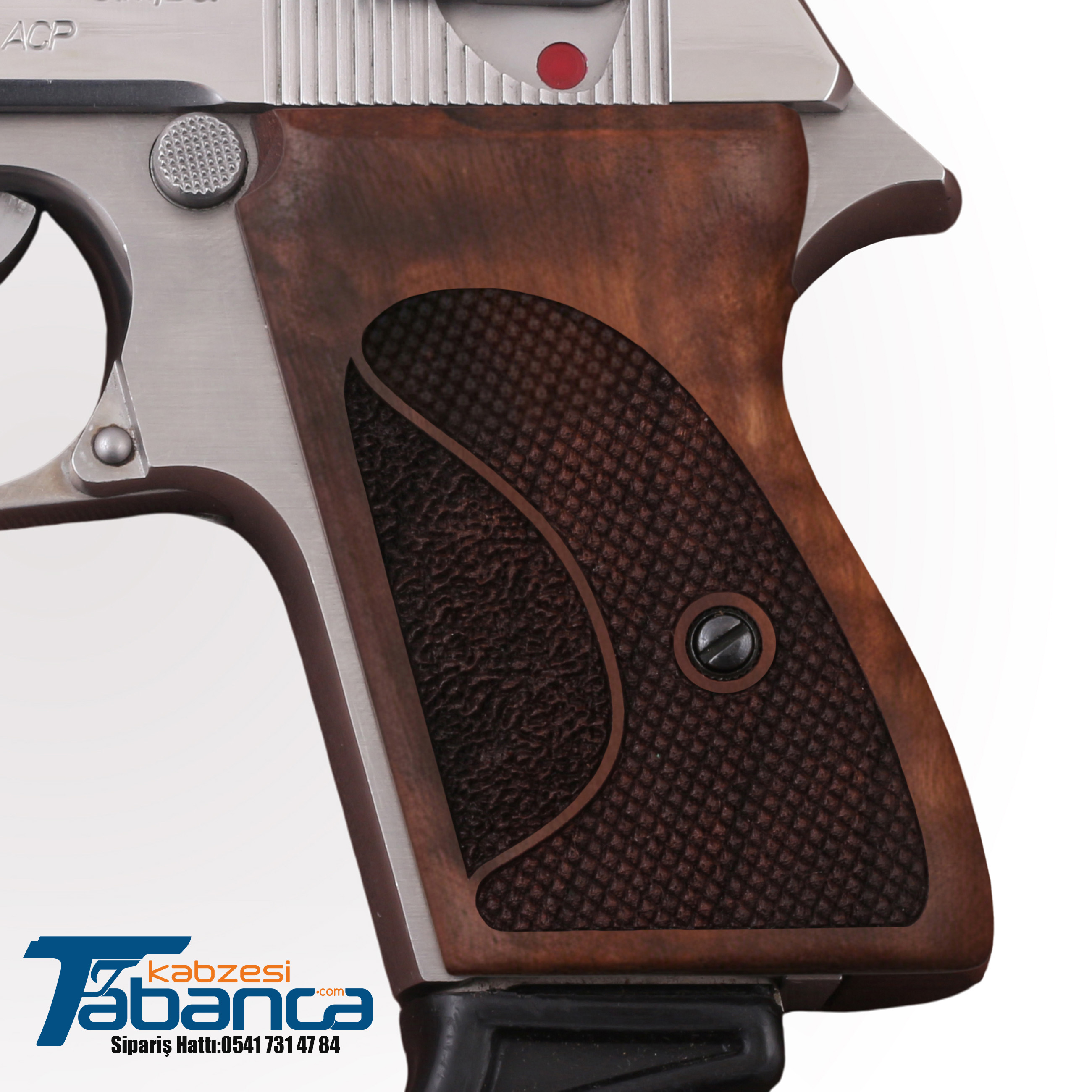 Walther PPK Uyumlu Ceviz Ağacı Kabzesi