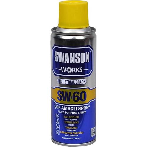 Swanson Works SW-60 Pas Skc Korozyon nleyici ok Amal Sprey 200ml