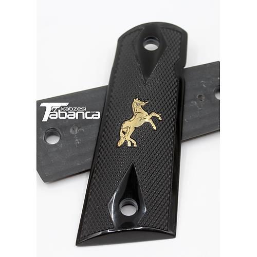 Colt 1911 Siyah Pleksi Kabze - Sar� At Logolu