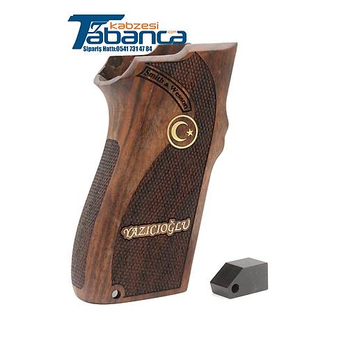 Smith Wesson 5906 �zel Tasar�m Ceviz Ah�ap Kabze