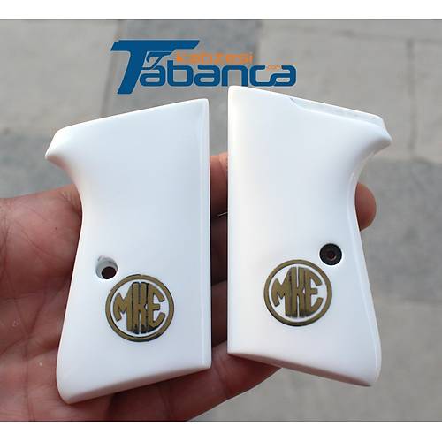 K�r�kkale 7,65mm Pleksi Kabze - Sar� Pirin� MKE Logolu