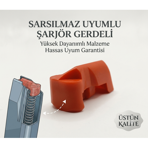 Sars�lmaz Uyumlu �arj�r Gerdeli - Orijinal Fabrika ��k��l� K�rm�z� Gerdel
