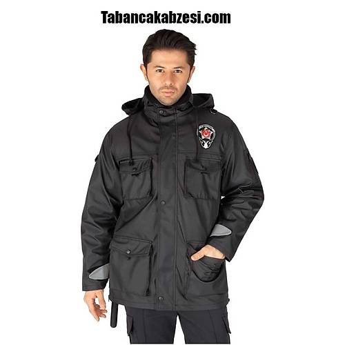 Yeni Tip Kamu �zel G�venlik Erkek Kaban� (�� Montlu) - 3D Arma Hediyeli