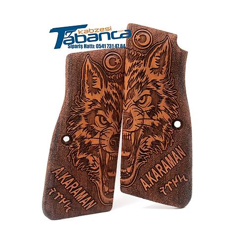 Zig 14 Ki�iye �zel Tabanca Kabzesi - �zel Tasar�m Ah�ap Kabze