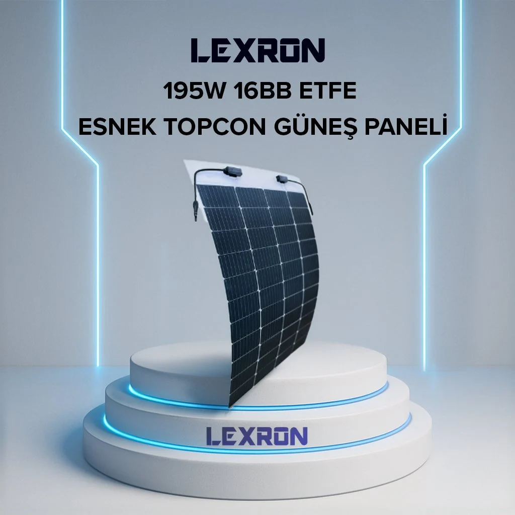 Lexron 195W 16BB ETFE Topcon Güneş Paneli