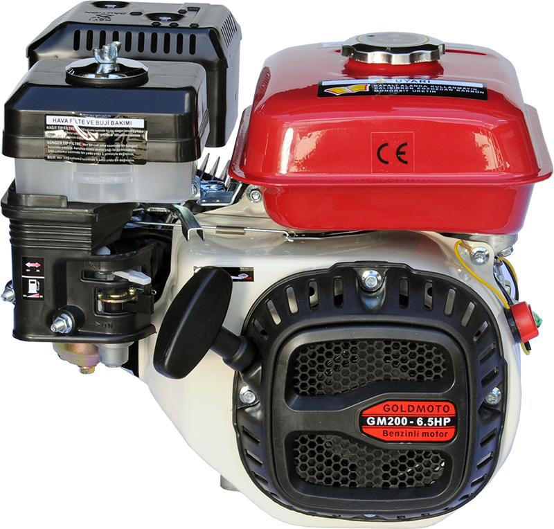 GoldMoto 6.5 Hp İpli Krank Mili Kamalı Benzinli Motor GM200