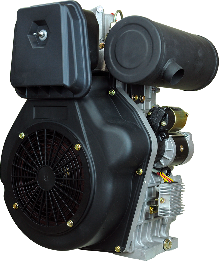 GoldMoto Dizel Motor 14Hp Marşlı Krank Mili Konik GM1100F-G3