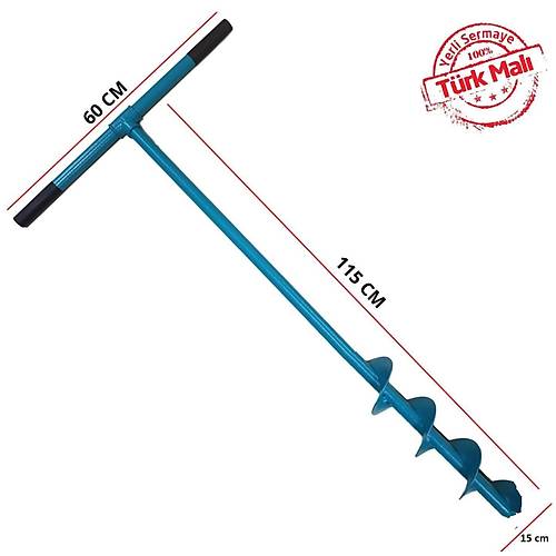 Pars El Tipi Toprak Burgu Aleti 115cm Boy- 10 cm Çap