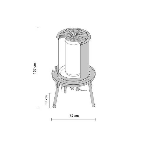 Speidel 90 Litrelik Balonlu Pres Makinesi