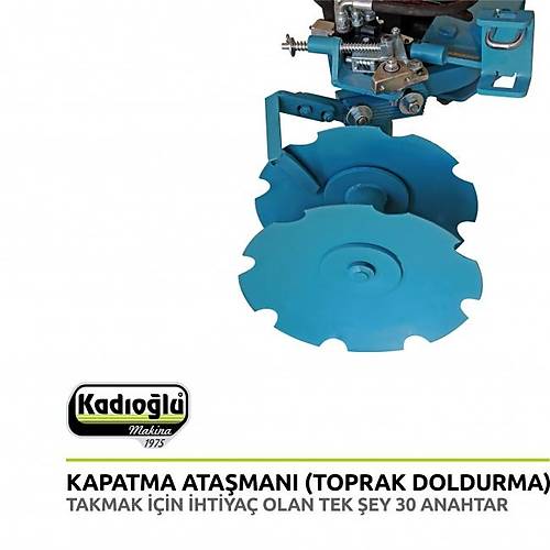 Kadıoğlu Eko Duyarga Taşıyıcı + Çapa Bıçağı + 4lü Diskaro + Kapama + Pulluk KDM111