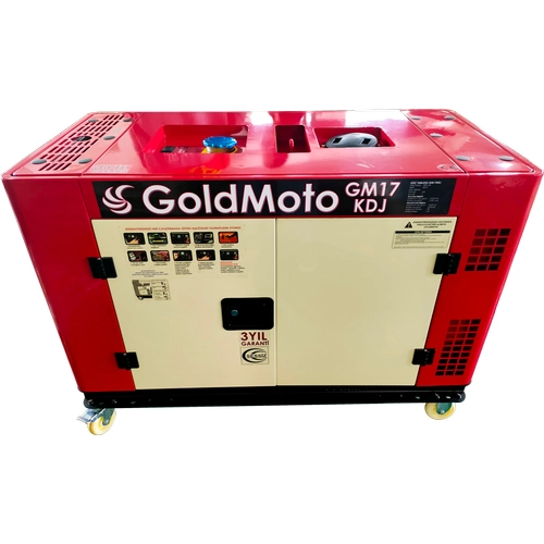GoldMoto GM17KDJ 17Kva Monofaze Marşlı Kabinli Dizel Jeneratör