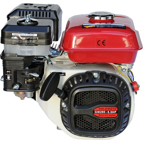 GoldMoto 6.5 Hp �pli Krank Mili Kamal� Benzinli Motor GM200