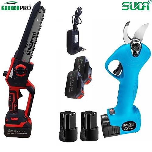 Garden pro Lityum Akl Budama Testeresi Ve Suca Budama Makas Seti