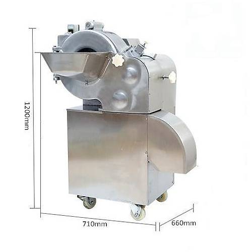 Dalle JQ-100 End�striyel Elektrikli K�p Slice Meyve Sebze Dilimleme Makinas� 600 Kg/Saat