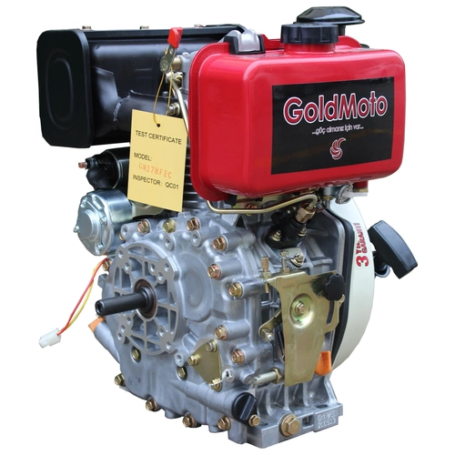 GoldMoto GM178FE-C Dizel Motor 7 Hp Mar�l� Krank Mili Kamal�