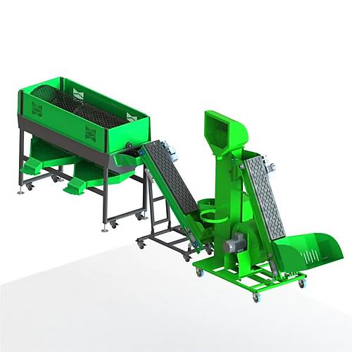 Kad�o�lu SET003 Bo� ��r�k Ceviz Ay�rma Makinesi (�fleme), Ara Konvey�r ve Boylama Makinesi Seti