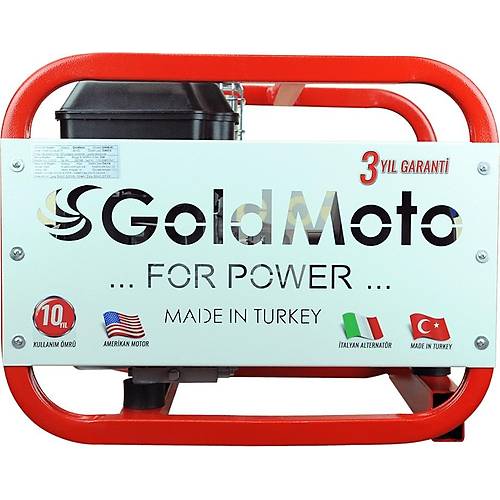 GoldMoto GM4BJBS Benzinli 4 Kva NSM Alternatrl Monofaze Jeneratr