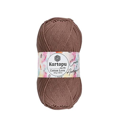 KARTOPU COTTON LOVE K885 KAHVERENG�