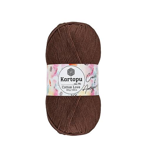 KARTOPU COTTON LOVE K818 KOYU KAHVE